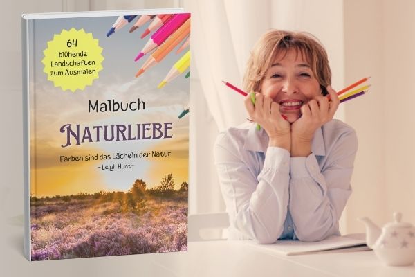 Malbuch für Erwachsene: Naturliebe - Blühende Landschaften